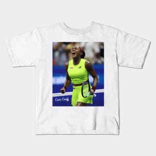 Coco Gauff Coco Cori Tennis Player Kids T-Shirt